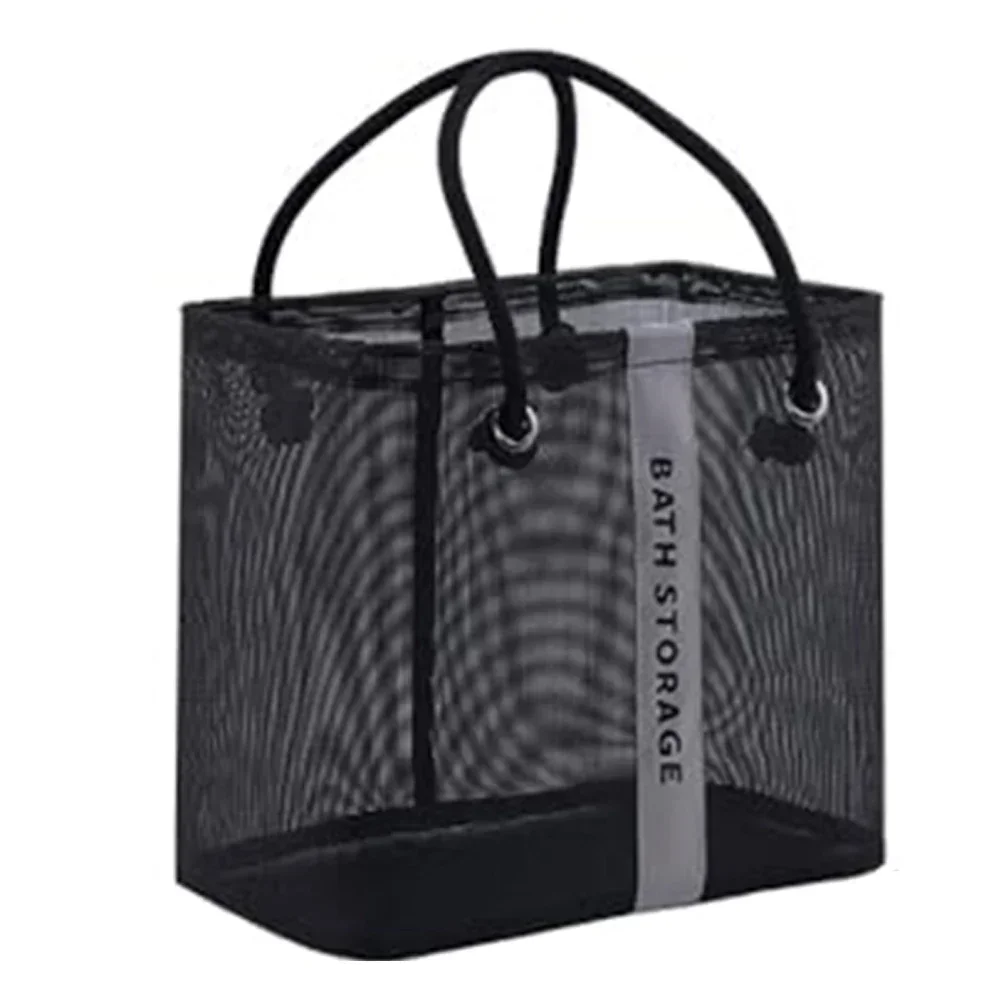 Breathable Mesh Caddy For Cosmetics Portable Shower Organizer Stylish Bathroom Organizer Breathable Design Quick Dry Material