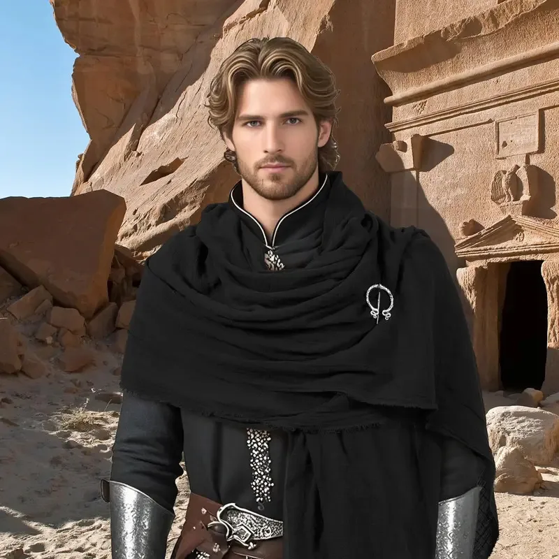 Средневековый плащ с мужчинами и женщинами, шаль, капюшон, шарф, костюм эпохи Возрождения, костюм викинга, Апокалиптическая накидка, аксессуар для взрослых ty'4