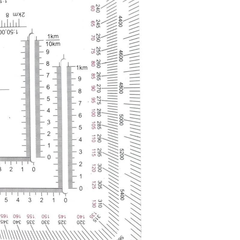 

A5YD Military MGRS Coordinate Grids Reader Protractors Coordinate Scale Map