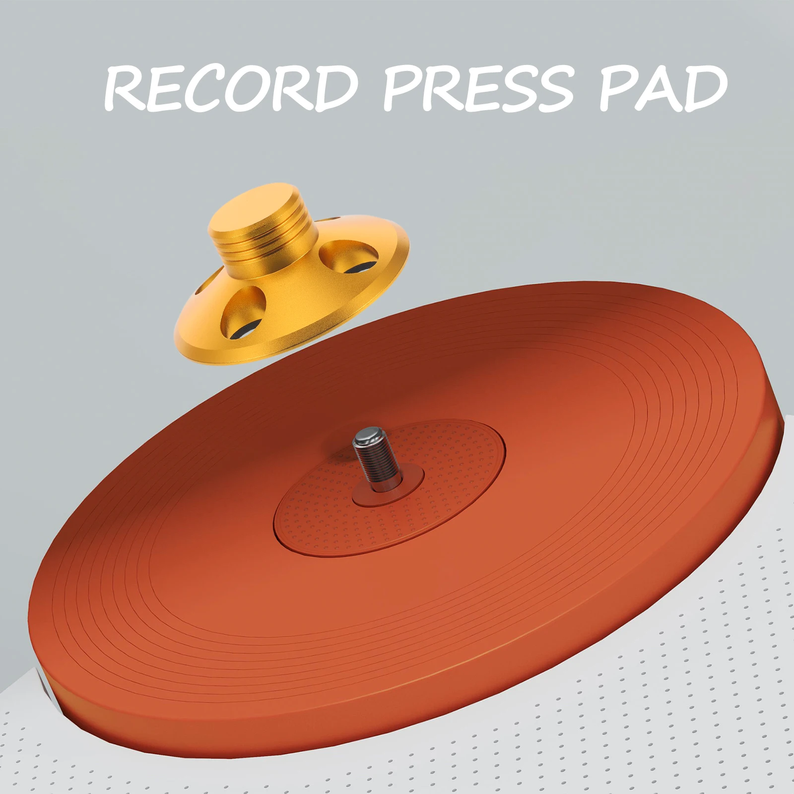 

Low Profile Gold Vinyl Record Weight Stabilizer Reduces Vibration Enhances Audio Quality Durable Aluminum Alloy Prolongs Record