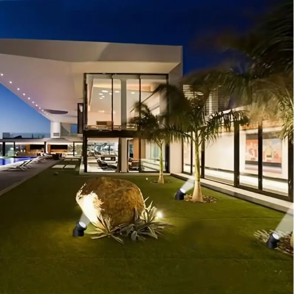 Dual Waterproof Solar Pond Spotlights Auto On/Off 1.2V/3.7V Solar Underwater Lights LED 6 Submersible