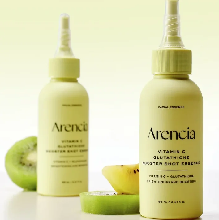 Essência Facial Coreana Arencia de 95ml com Vitamina C, Glutationa e PDRN para Aumento de Colágeno e Clareamento com Conta-gotas