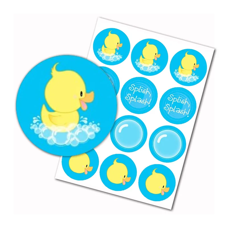 Ducky Duck - Baby Shower or Birthday Party Water Bottle Sticker Labels