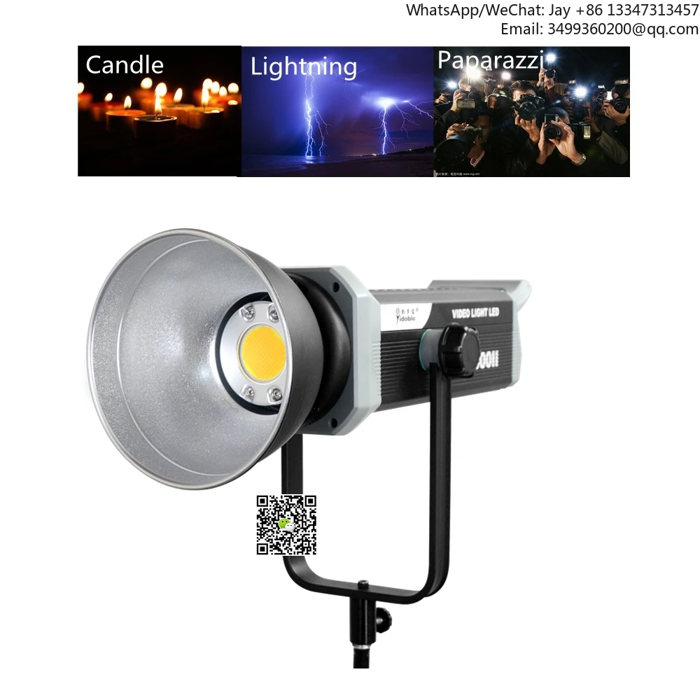 

2026 ZD-300E LED Light 300W Spot Light Video Studio Photography Lighting With Effects