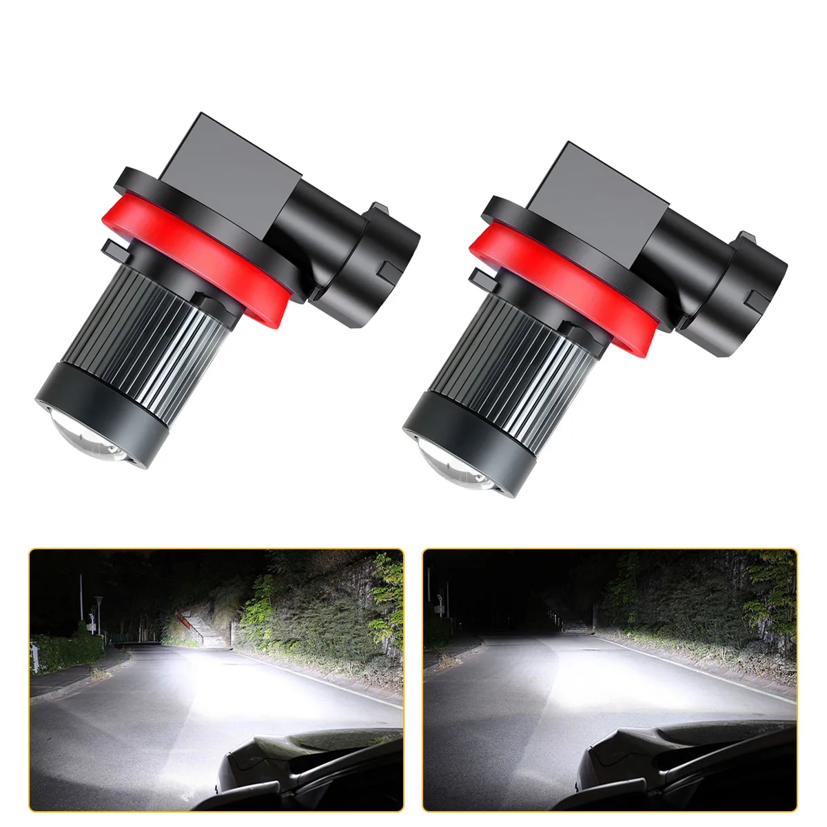 

H11 Led Lens 1:1 Wireless H8 H9 H16 jp 9006 9005 HB3 HB4 Led Projector Car Headlight Plug&Play Mini Fog Light Yellow Blue White