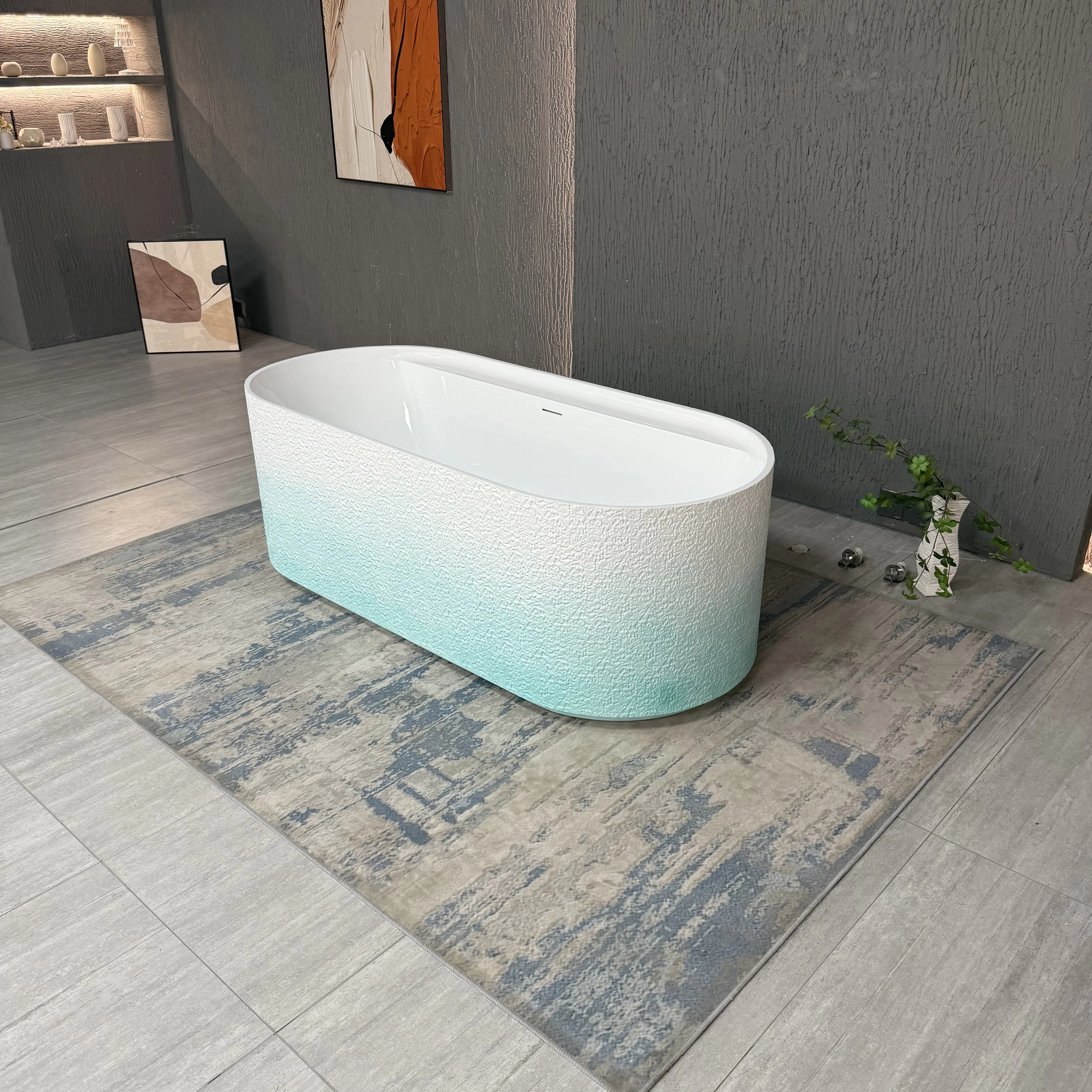 Art Life Авангард Элегантная акриловая отдельно стоящая модная современная ванна для замачивания