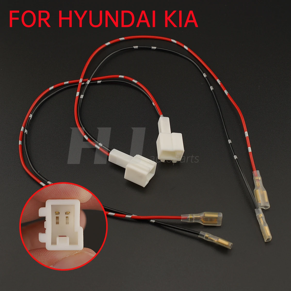 2pcs Car Treble bass Speaker Adapter Plug Harness Modified Speaker Lossless Plug Tweeter sub woofer Horn line for Kia Hyundai