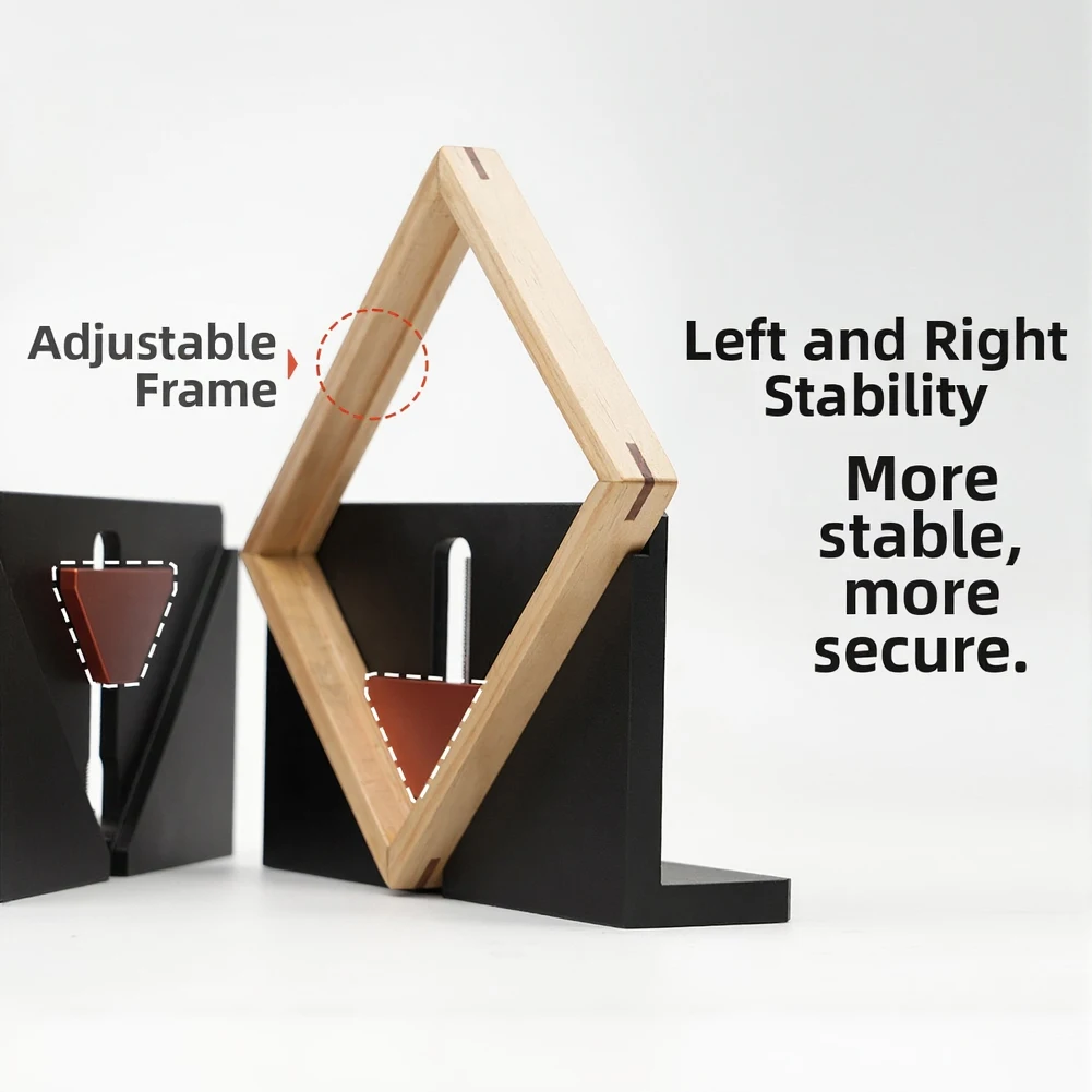 Alloy Fixture Clamp for Right Angle Wood Joinery - Sturdy Clamping Support for Drawer Fronts Cabinet Sides and Corners