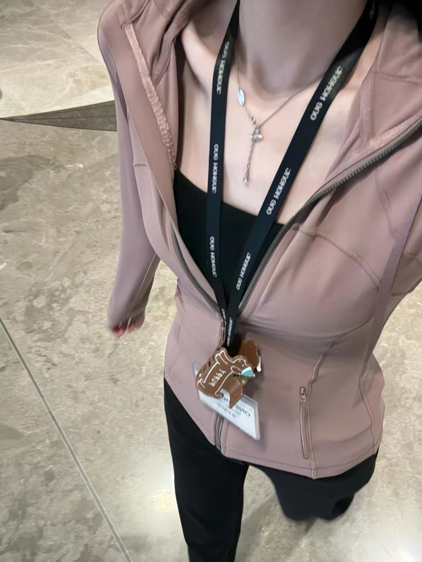 

Rose Yoga Top Women's Fitn Sports Fibone Slim Fit Waistcoat Tight Outerwear Pilates Training Suit ort Outerwear