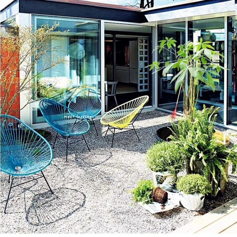 

Minimalist Design Garden Chairs Outdoor Leisure Ergonomic Advanced Garden Chairs Personality Creative Furniture Cadeira Lshyy