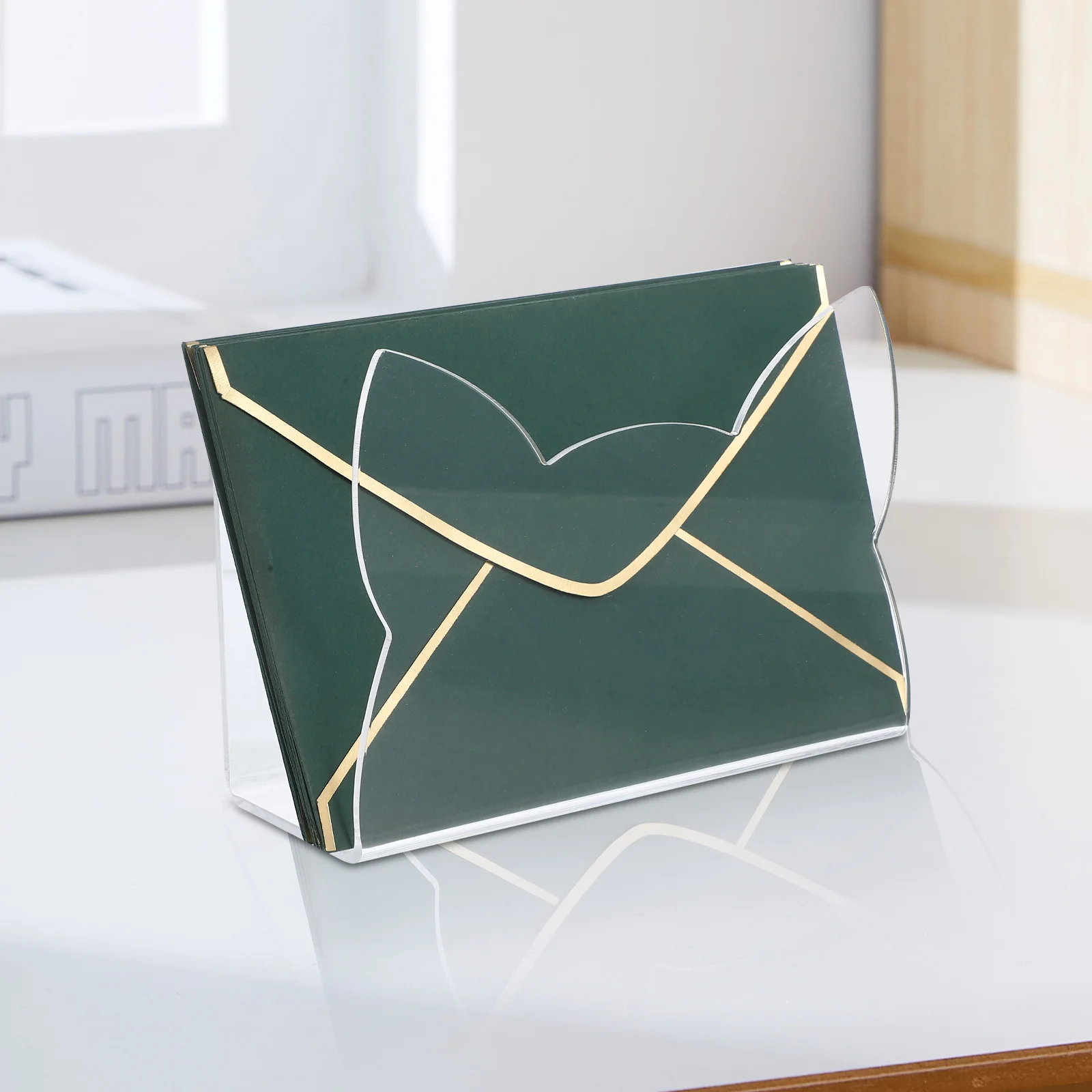 

Cute Cat Shaped Acrylic Mail Organizer Desktop File Letter Document Sorter Office Home Study Decor Space Saving Vertical