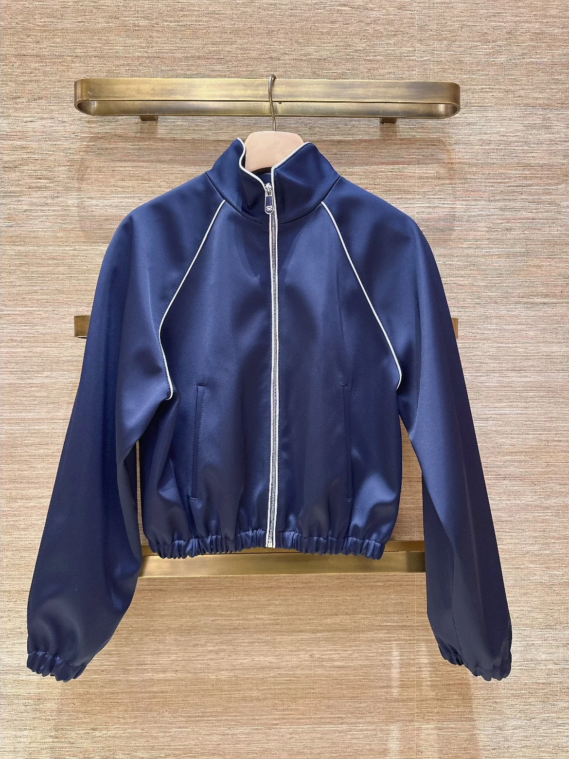 

Heidd Early Spring 2026 Women's Baseball Jaet Zipper Collar Elastic Waist Academy Sle Polyester Fiber Long Sve Coat