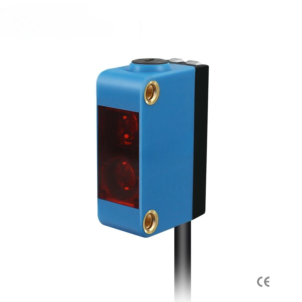 High-quality GZX-RR10 Photoelectric Sensor with NPN Output, IP65 Protection Level, 0-5m Detection Range, Small Square Type
