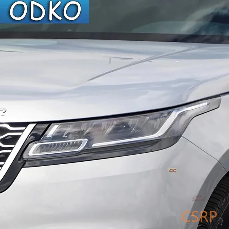 Car Headlight Tint Smoked Black Protective Film TPU Stickers For Range Rover Velar 2017-Present Accessories Anti-Scratch Repair
