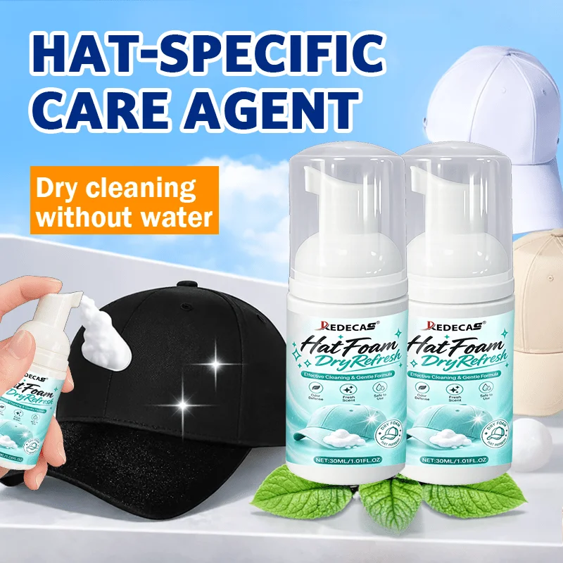 Multi-Use Foam Shoe Cleaner Kit, White Cleaning Foam, Sneakers Hats Daily Shoes, Sponge Included, Canvas Mesh Leather Safe