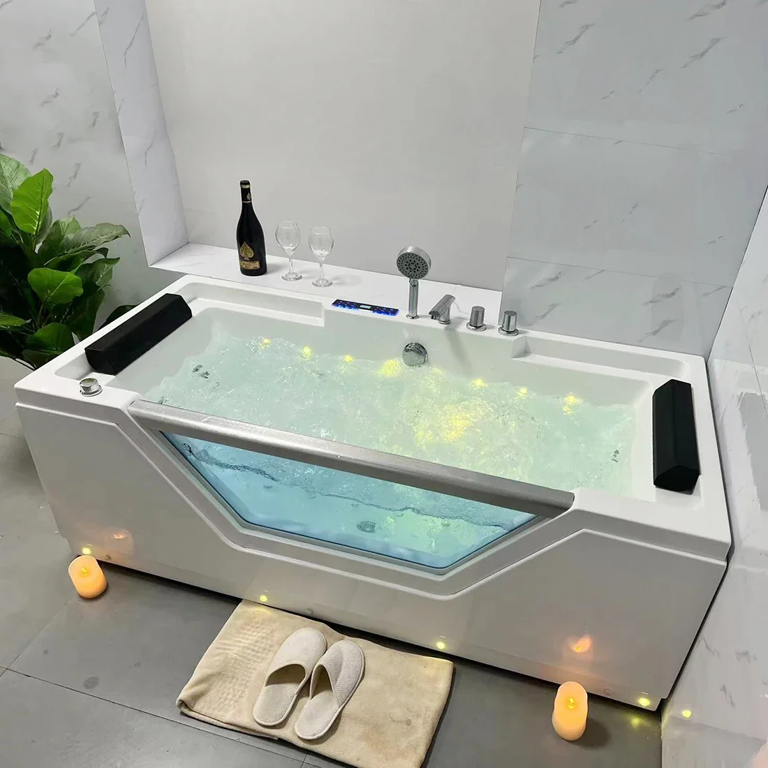 Bathroom Bathtub,Modern Indoor Single Massage Hot Tub Jacuzzier And Baths Soaking Whirlpools Bathtubs For Bathroom / Hotel