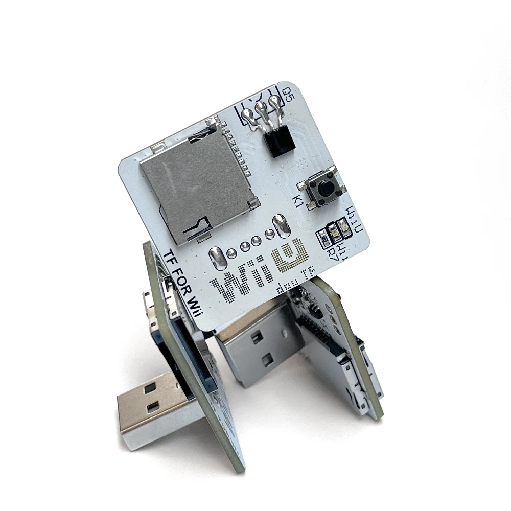 Dual TF Adapter For Wiiu/vWii Console Vis USB Plug-in To Expand