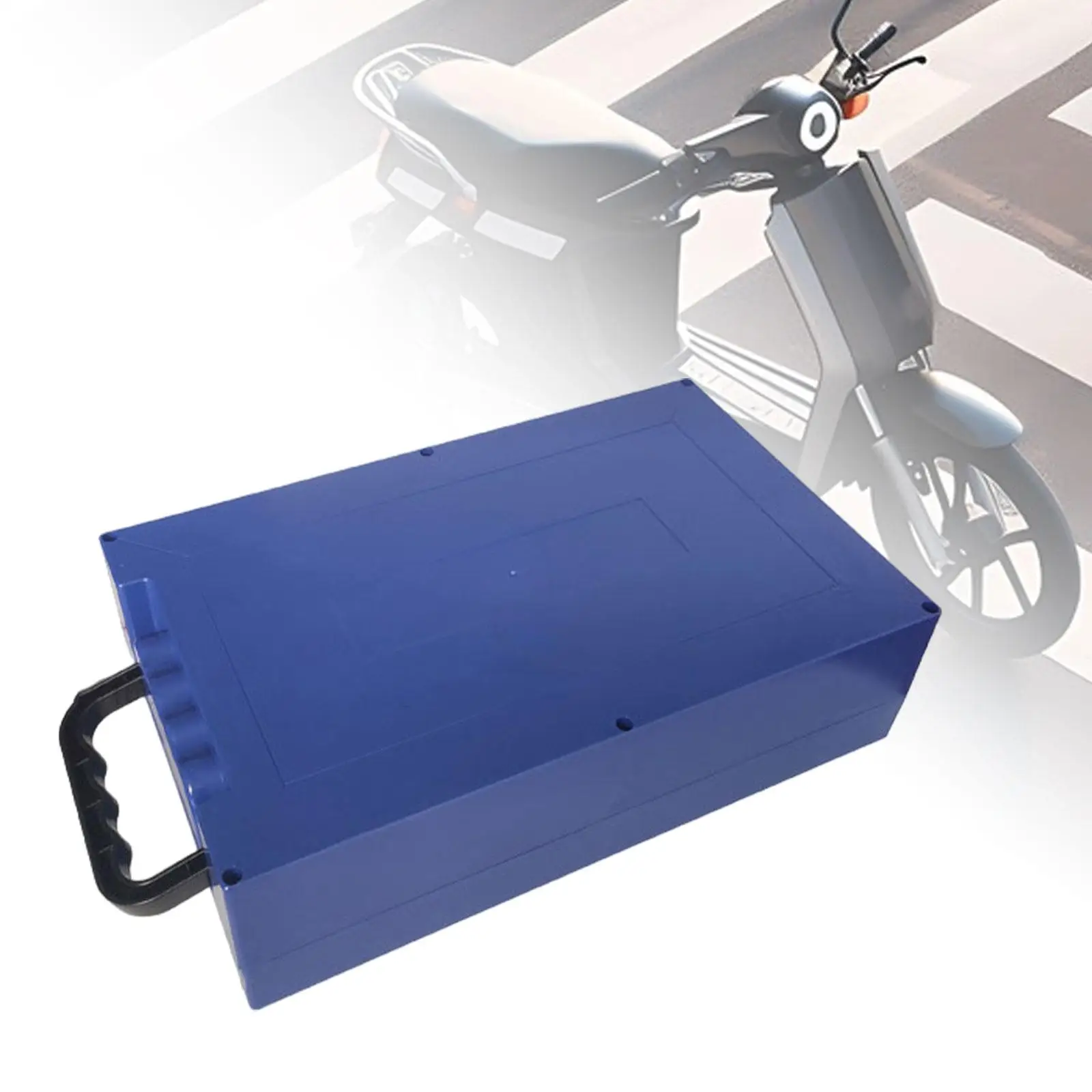 Electric Bike Battery Box with Folding Handle Carrying Box Battery Container