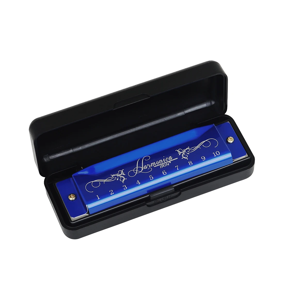 IRIN Harmonica Professional 10 Hole 20 Tone Colorful C Key Harmonica Mouth Organ Beginner Instruments Kids Teaching Gifts