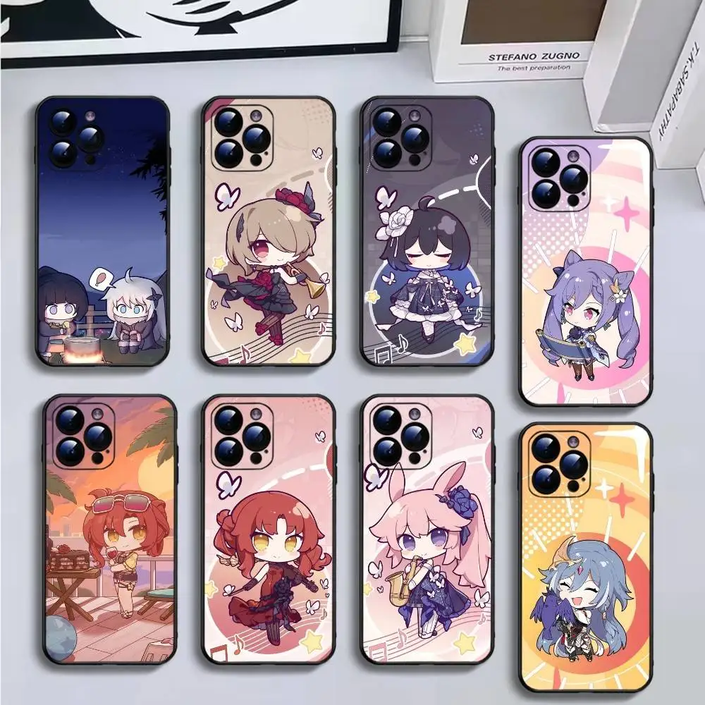 

Honkai Impact-t 3rd Phone Case For iPhone16,15,14,13,12,11 Plus,Pro Max,XS,X,XR,SE,Mini,8,7,Soft Black Cover