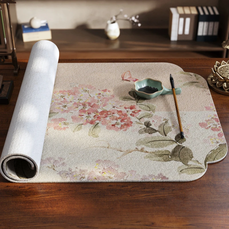 New Chinese Style Felt Calligraphy Mat Desk Pad for Students Writing Painting Practice Art Supply DIY Sewing Writing Accessory
