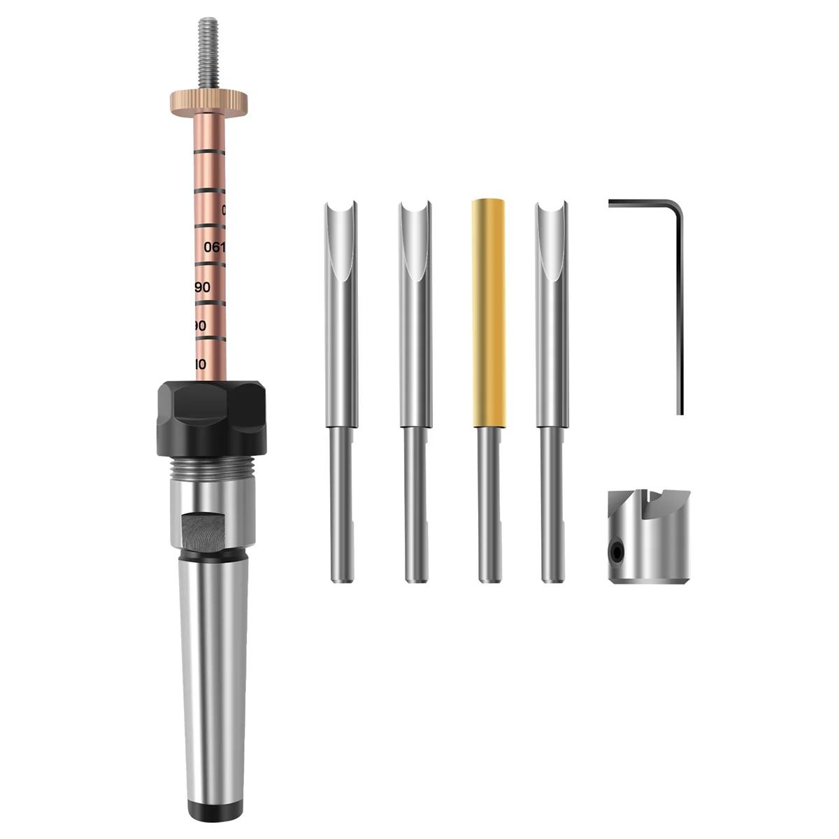 A83Z Pen Making Kit Pen Shaft and Pen Holder Trimming Set Wood Turning Mandrel for Making Pen Woodworking Lathe Accessories