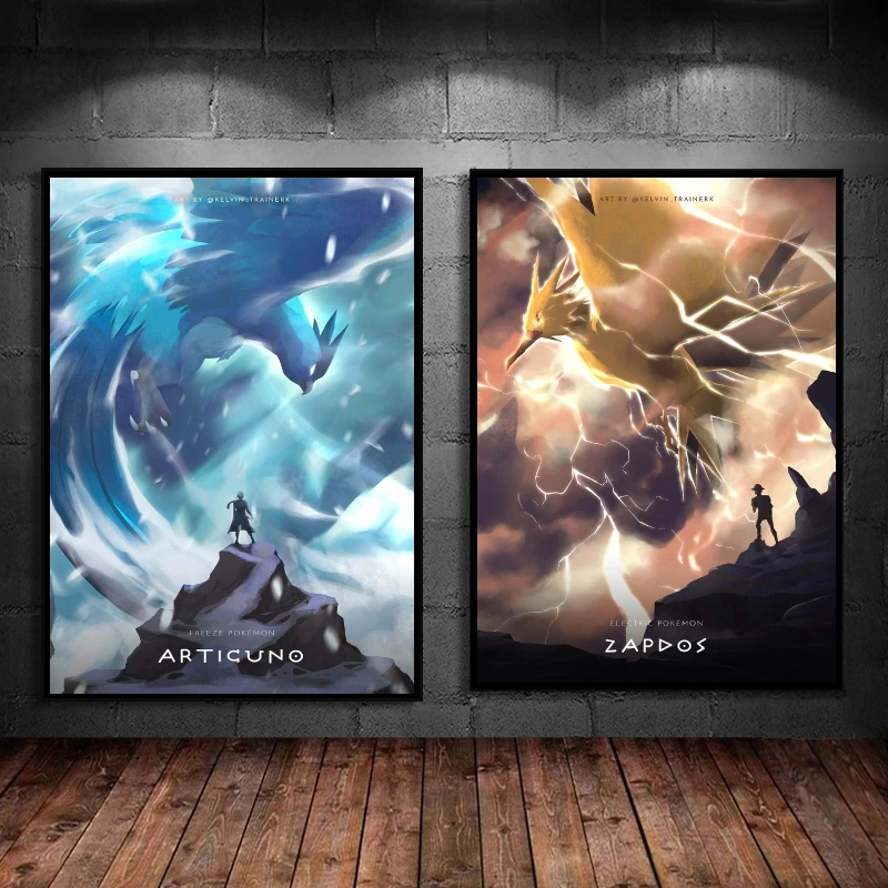 

Pokemon Canvas Posters Hanging Decor Gift Modular Painting Living Room Modern Home Hd Print Art Prints Cartoon Character Picture