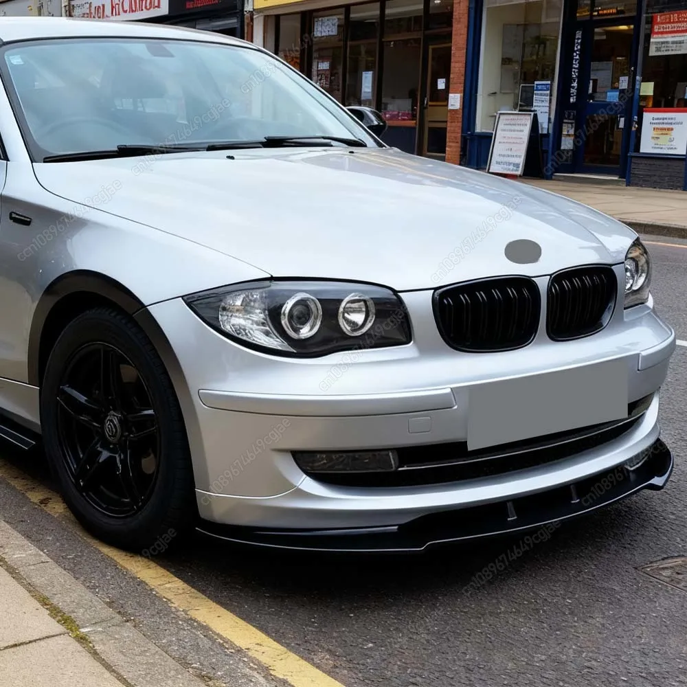 

Car Front Bumper Lip Spoiler Spiltter Diffuser Body Kit For BMW 1 Series E81 E82 E87 E88 LCI Standard Model 2007-2011 ABS Tuning