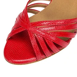 Latin Women's Shoes Style Salsa Tango Ballroom Party Sneakers Red High Heels Girls Summer Sandals Wedding Shoes Outdoor