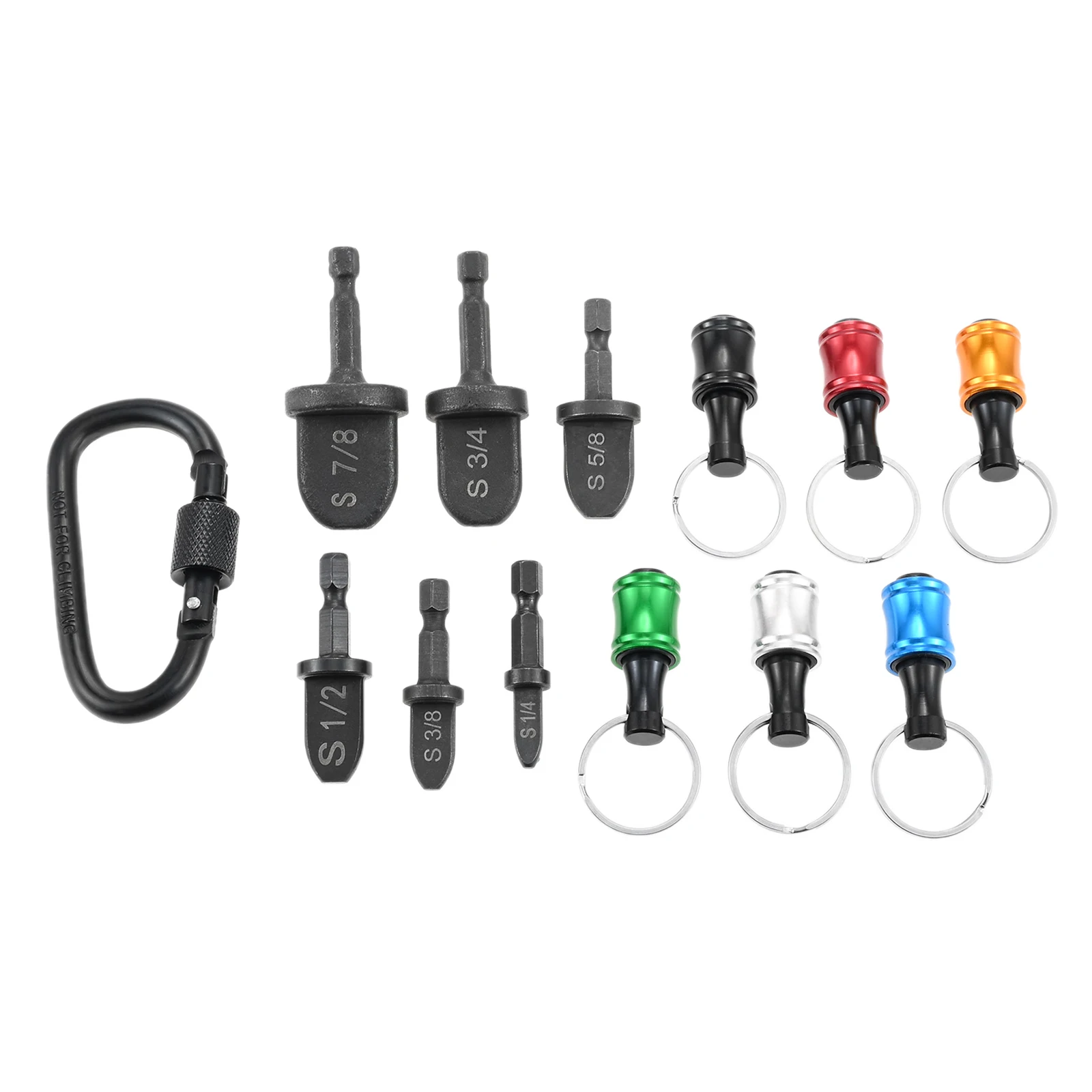 Air Conditioner Flaring เครื่องมือเจาะเจาะท่อทองแดง Expender พร้อมพวงกุญแจ Carabiner HVAC Swaging เครื่องมือ 1/4 3/8 1/2 5/8 3/4 7/8