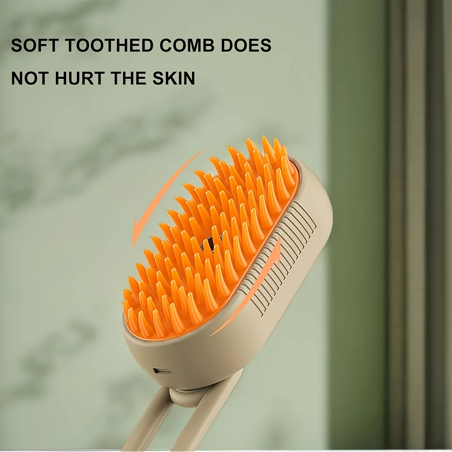 Three-in-One Self-Cleaning Pet Comb with Steam Spray, suitable for removing hair during the shedding period of cats and dogs