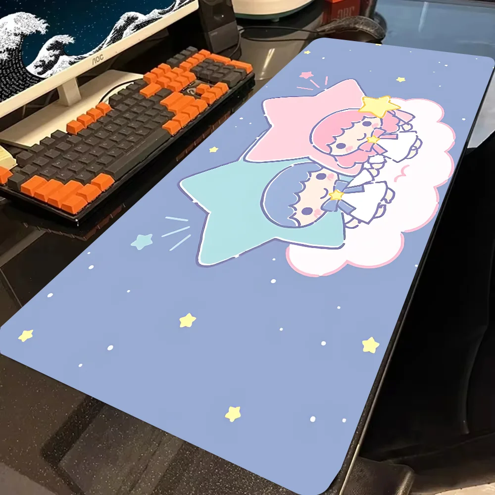 Cute Sanrio L-little T-twin Stars Mousepad New Arrivals Large Gaming Mousepad L XL XXL Gamer Mouse Pad Size For Keyboards Mat