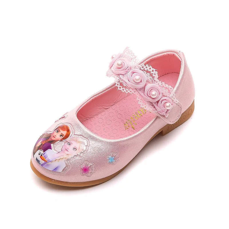 Disney Children Frozen Princess Sophia Girl Casual non-slip Soft Bottom Shoes Flats Kids New Casual Shoes Wedding Party Sandall