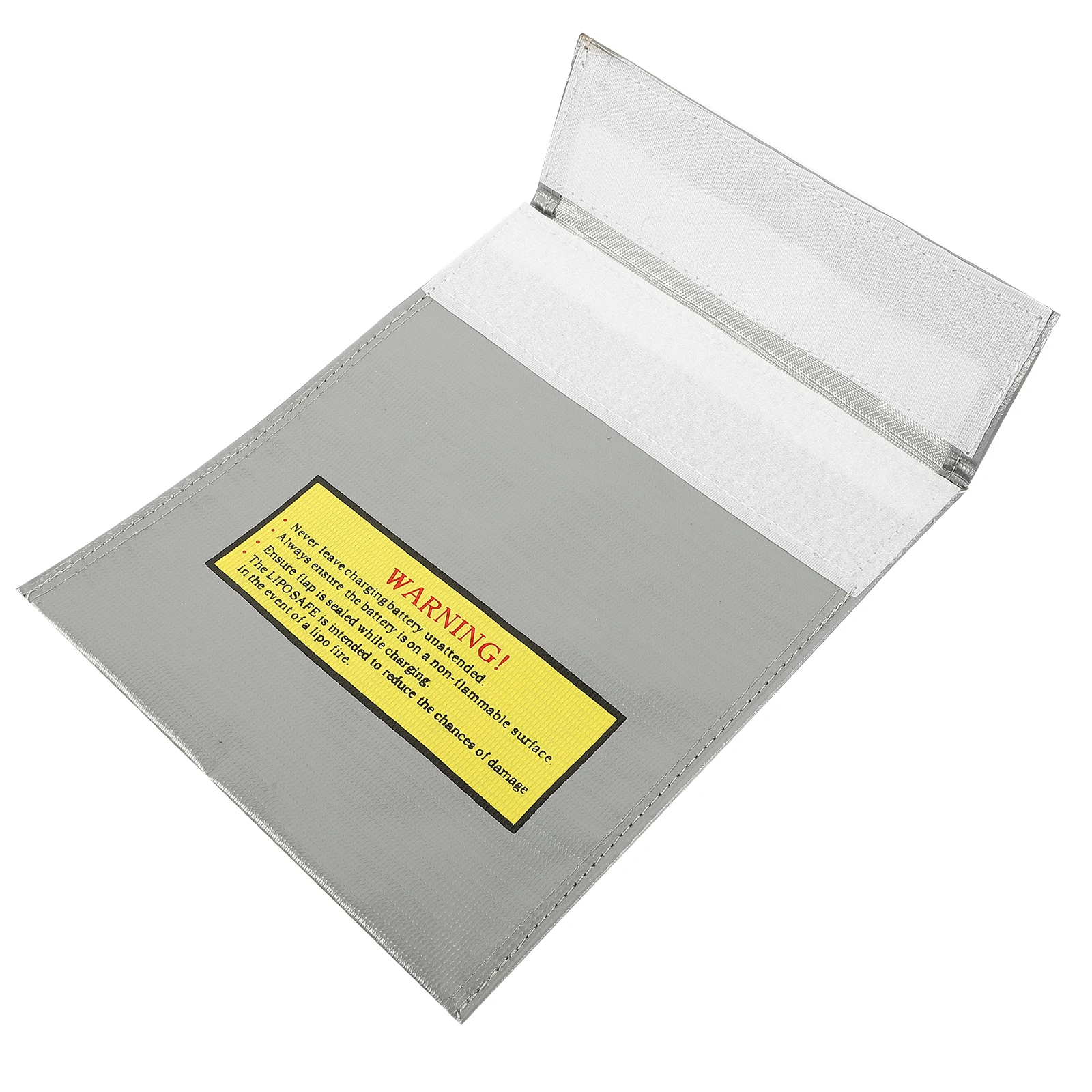 

18X23Cm Silver Fireproof Safety Bag For Charging Durable Flame Retardant Material Blast-Proof Design Protection