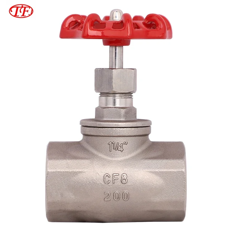 

TF CF8/CF8M 304/316 Female Thread/screw Ends BSPT NPT DIN2999 Globe Valve Investment Casting Stainless Steel globe Valve