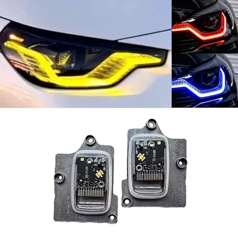 

Желтый ангельский глаз для BMW 2 серии 2022 2023 2024 G42 G87 M240i 230i 220i M2 LCI светодиодный синий модуль дневных ходовых огней