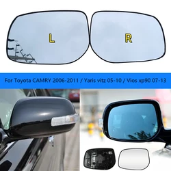 Car heated Convex Mirror Glass For Toyota CAMRY 2006 07 08 09 10 11 / Yaris vitz 05-10 / Vios xp90 07-13 8796133640,8793133680