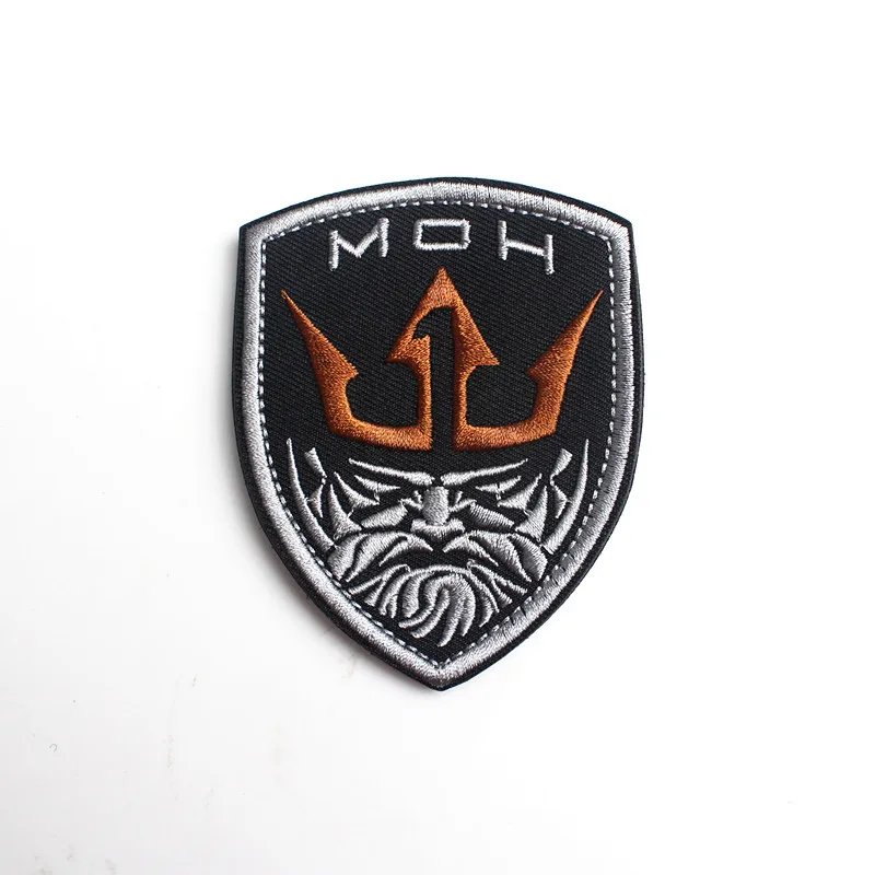 The Medal of Honor Skeleton Warrior 3D Embroidered Military Armbands Outdoor Badges for Military Fans Patches for Clothing