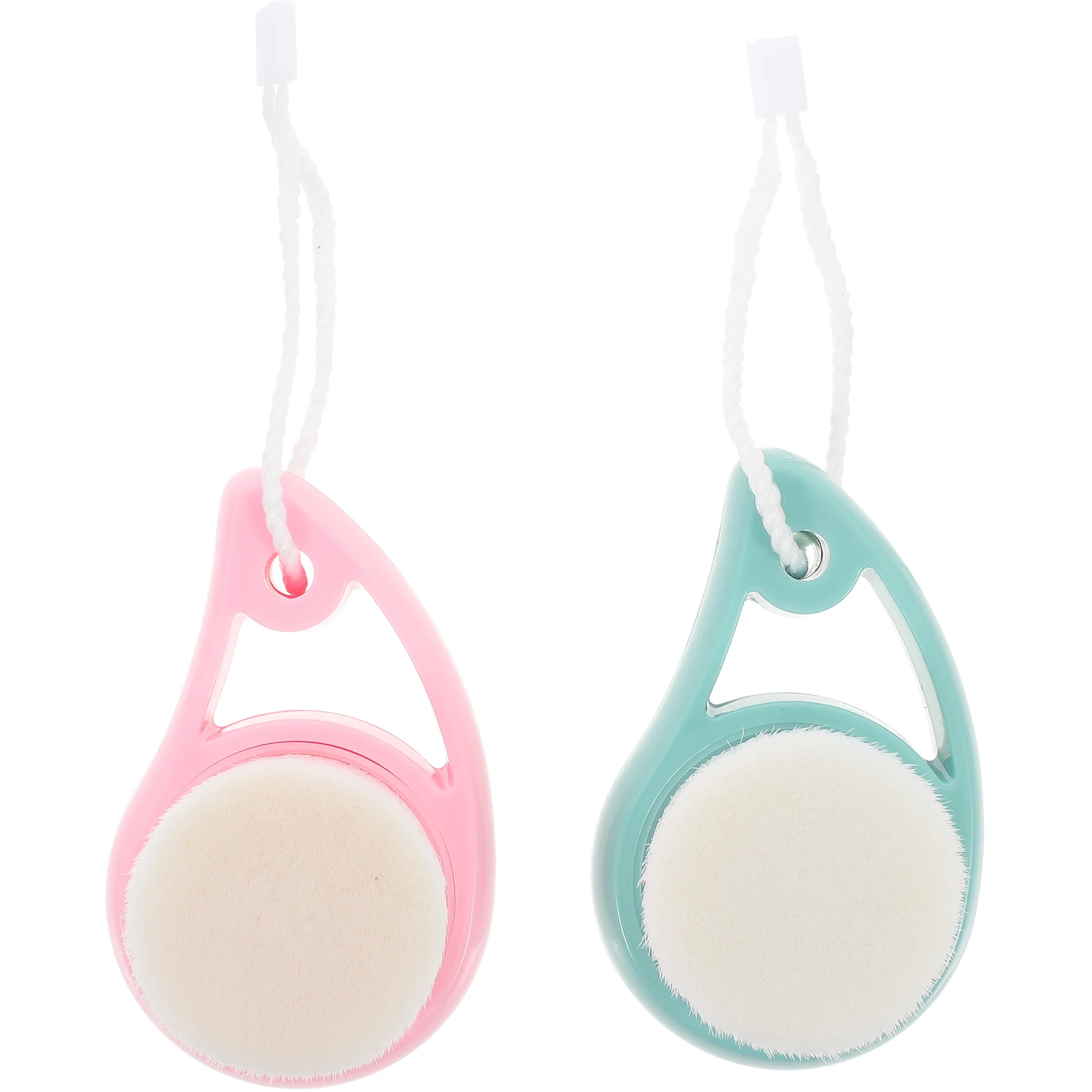 2 個クレンジングブラシフェイスクリーナースクラバークリーニング顔の角質除去ブラシ皮膚洗浄