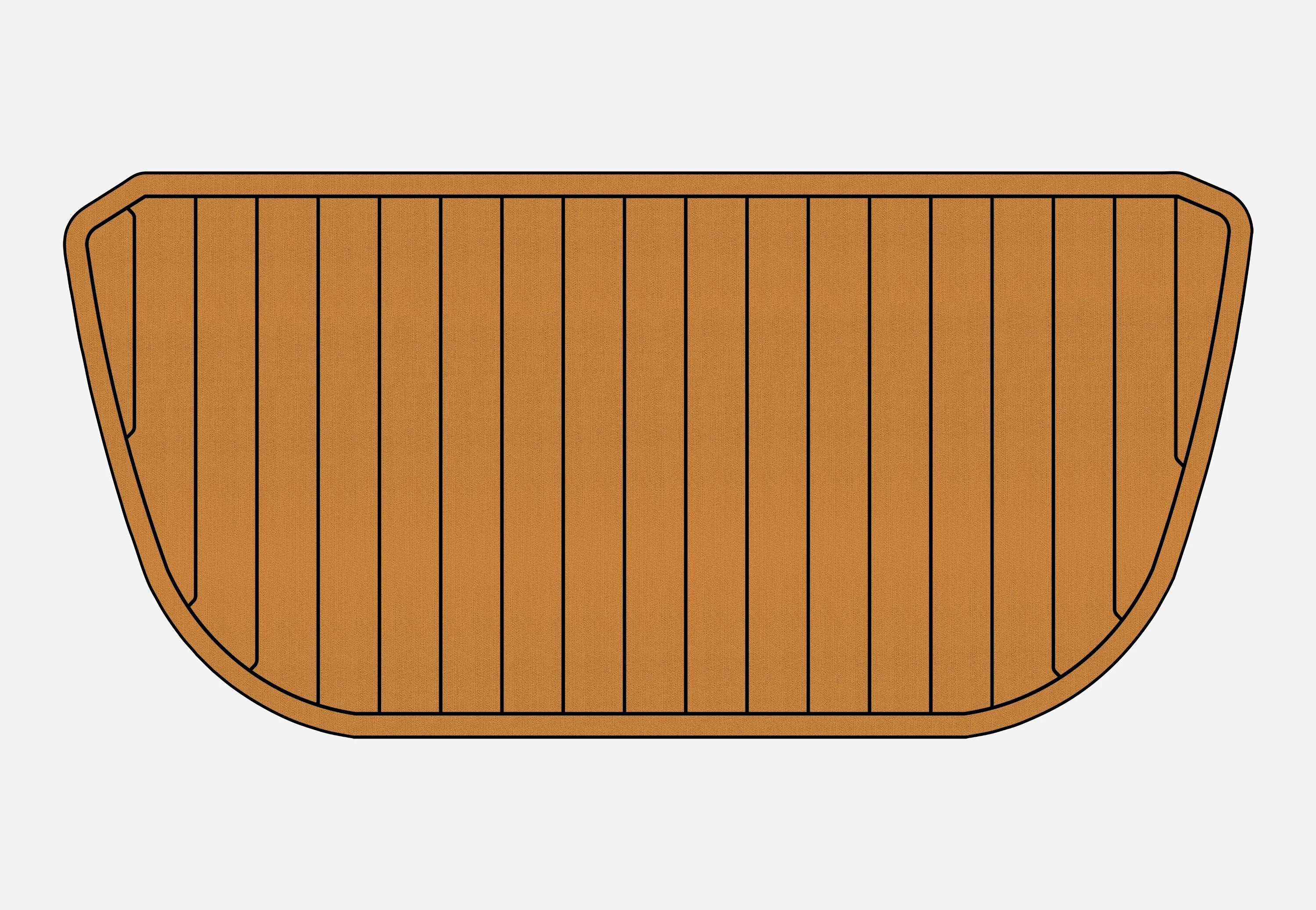 Non-Slip EVA Faux Teak Marine Mat Self-Adhesive 6mm Yacht Cockpit Pad for 2014 Centurion F-22 Boat Decking Easy Install