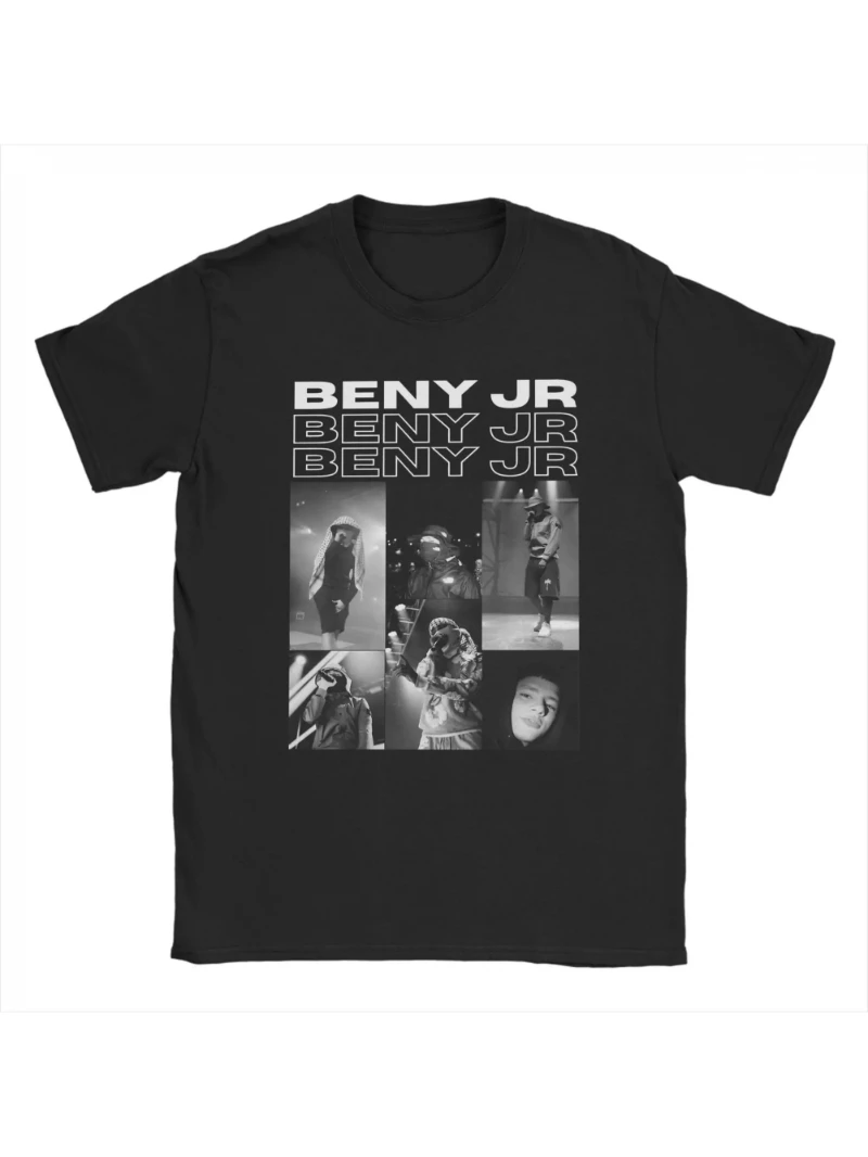 Camisetas para hombre, camisetas casuales Beny Jr., camisetas de manga corta con cuello redondo; ropa de algodón puro para todas las estaciones, estilo urbano para parejas.