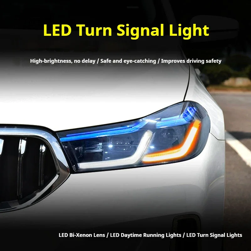 FT Car Lights For  6 Series GT Headlight 2017-2024 Upgrade LED Projetor Headlamp Daytime Running Light Automotive Accessories