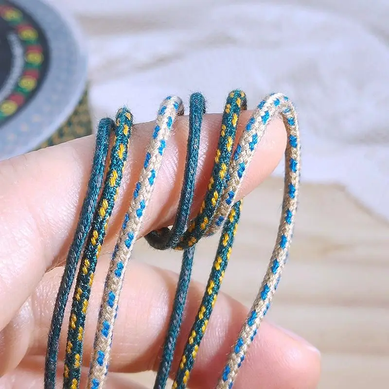 1,5 mm Baumwollkordel, handgemachtes Seil, Faden, Schnur, Bastelmaterial, DIY-Halskette, Armband, Schmuckdekoration – Detail 5