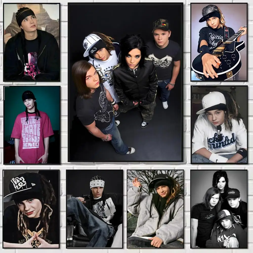 Metal Rock Band Tokio Hotel Painting Calligraphy Canvas Poster: Crease Free Waterproof Durable All Space Wall Decor