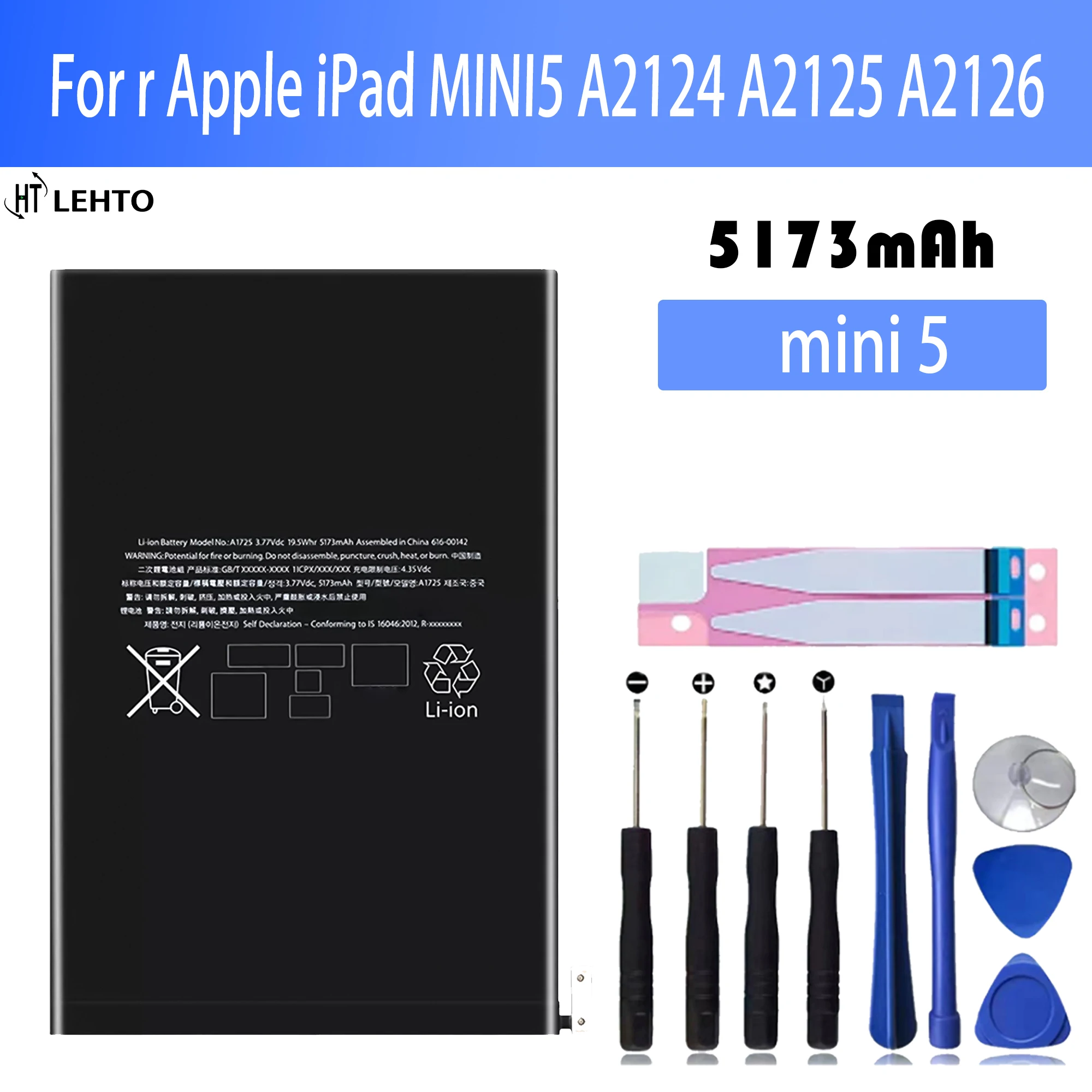 

EOENKK A2133 battery For Apple iPad mini 5 / MINI5 A2124 A2125 A2126 Repair Part Original Capacity Tablet Batteries Bateria