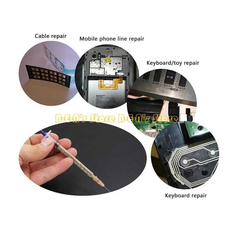 Y1AD Silver Conductive Adhesive Paint For Electronics Circuit Board PCB Repair