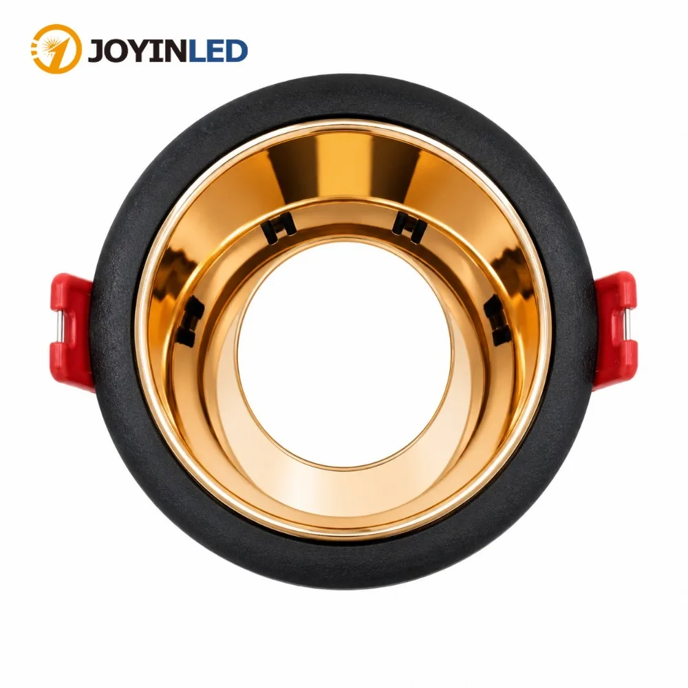 JOYINLED 1/10PCS Round Recessed Downlight Ceiling Spotlight Frame, Cutout 63mm GU10 MR16 Bulb Holder Housing Trim Frame