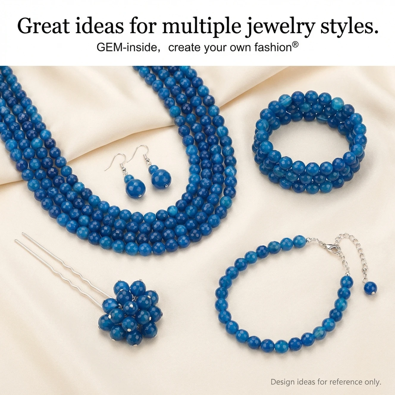 6 8 10mm Dark Blue Faceted Round Accessories Beads For Jewelry Making Strand 15 inch DIY Jewelry Bead For Women Bracelet Gifts