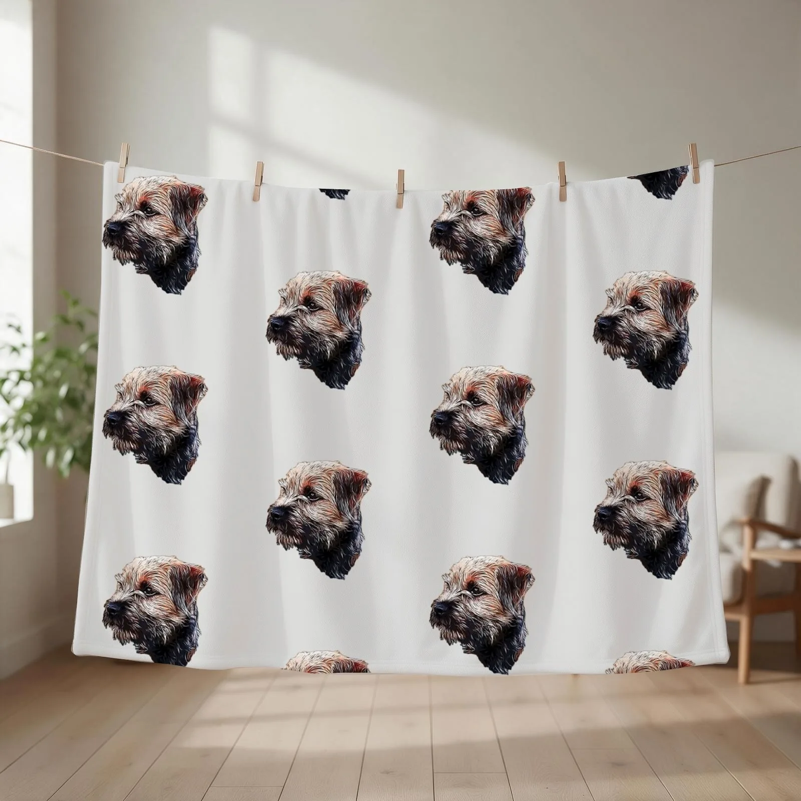 Border Terrier Throw Blanket