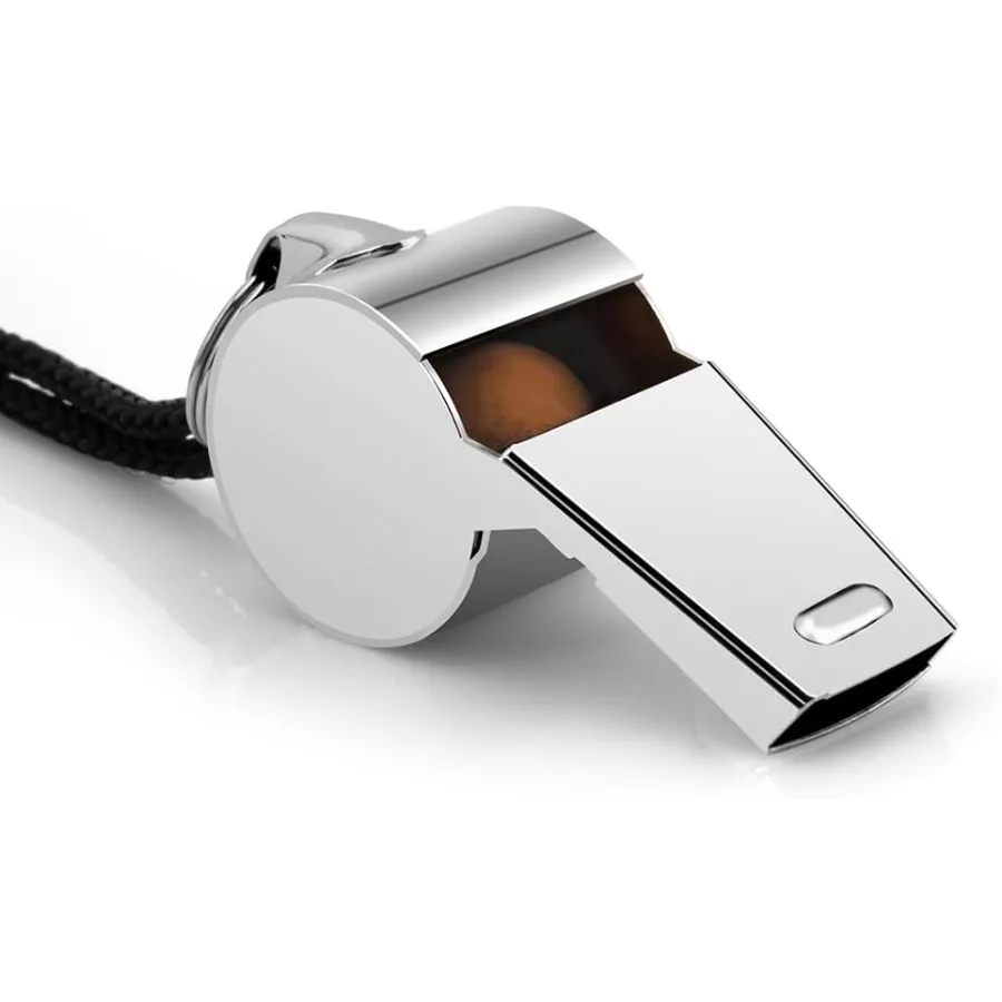 صافرة صافرة للمدربين صفارات رياضية للبالغين المدربين صفارات مع الحبل كرة القدم صافرة بصوت عال هش صافرة Em #4